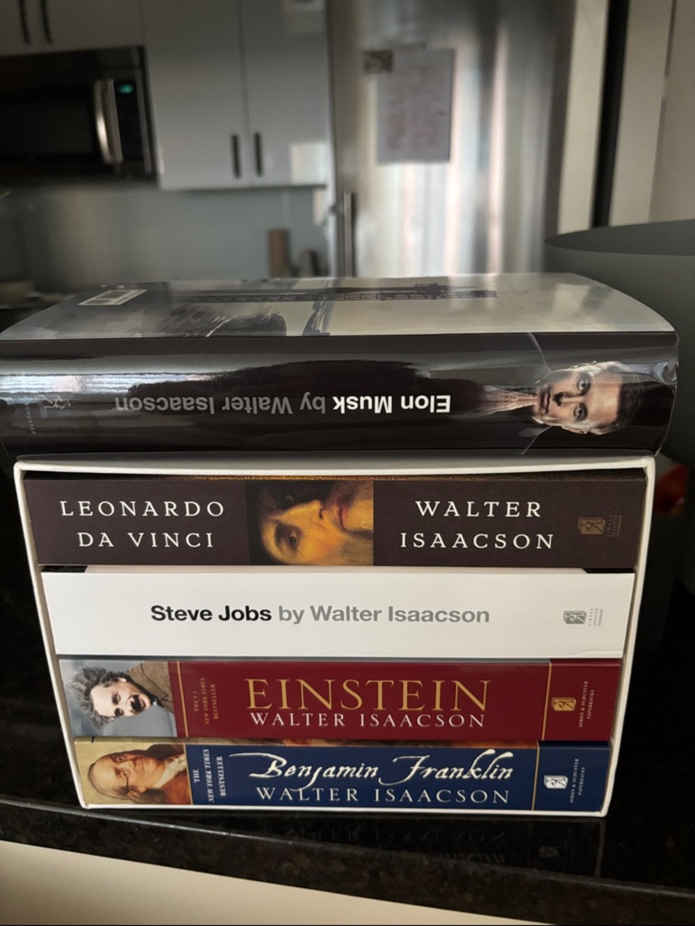 Hardcover Biography Gift Box Set - Brown/White/Red/Blue